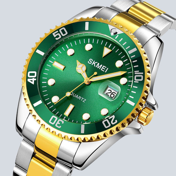 Men s SKMEI 9771 Rolex Design Luminous Display Luxury Stainless Steel Watch