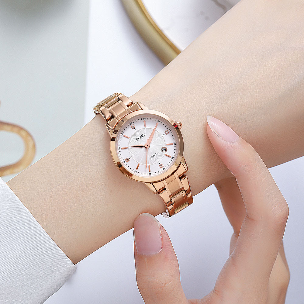 Women's SKMEI 9181 Luxury Quartz Stainless Steel Watch