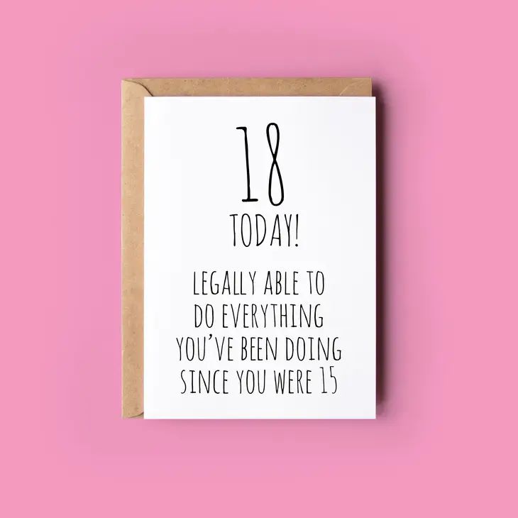 Quirky & Wonky Cards - 18 Today!