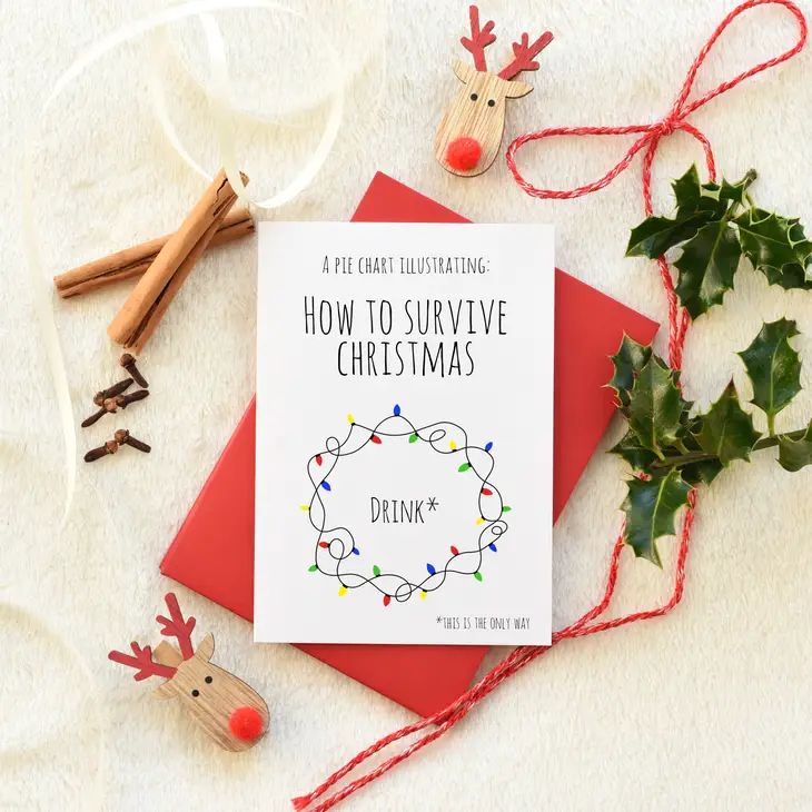 Quirky & Wonky Cards - How To Survive Christmas