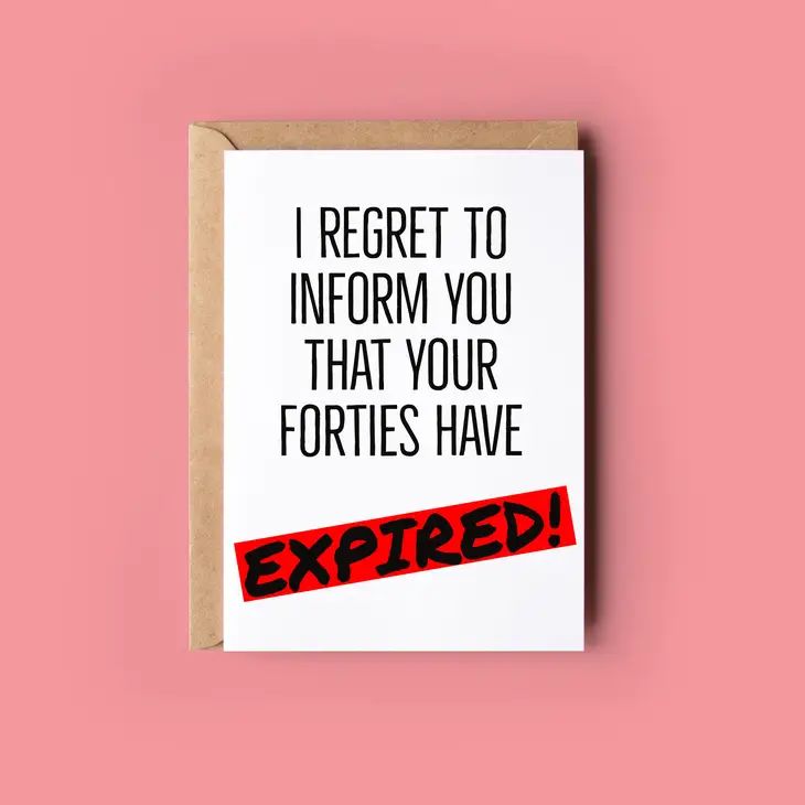 Quirky & Wonky Cards - I Regret To Inform You - Forties