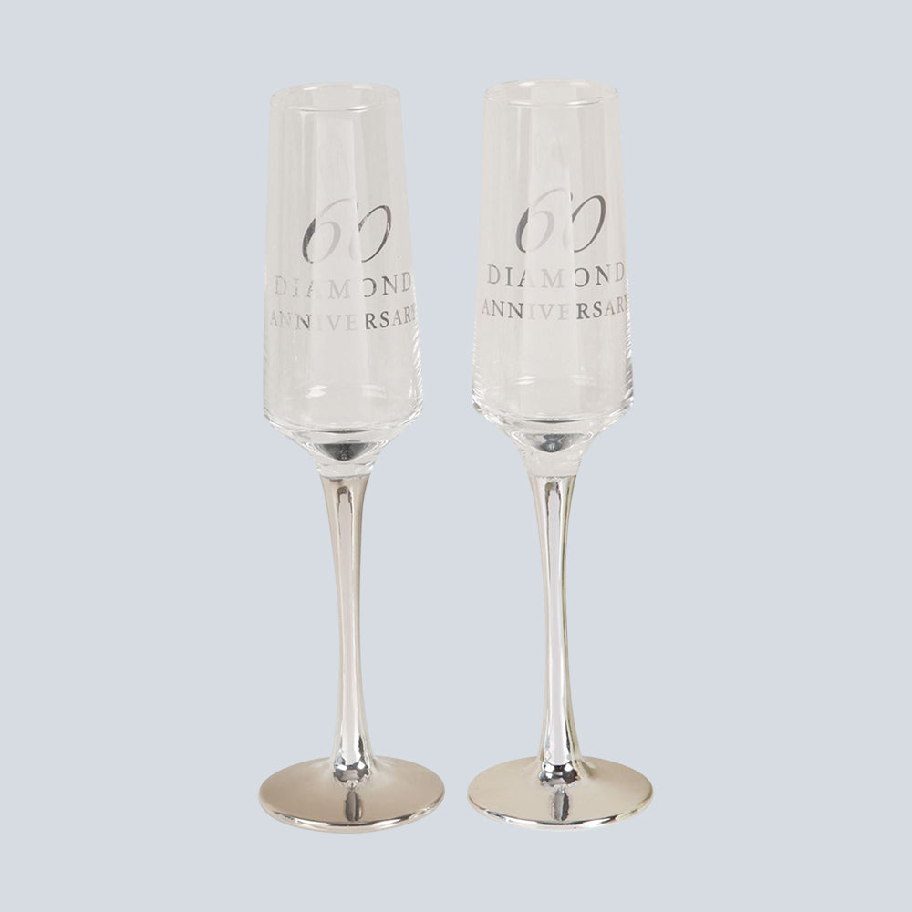 Amore Straight Flutes Set of 2 - 60th Anniversary