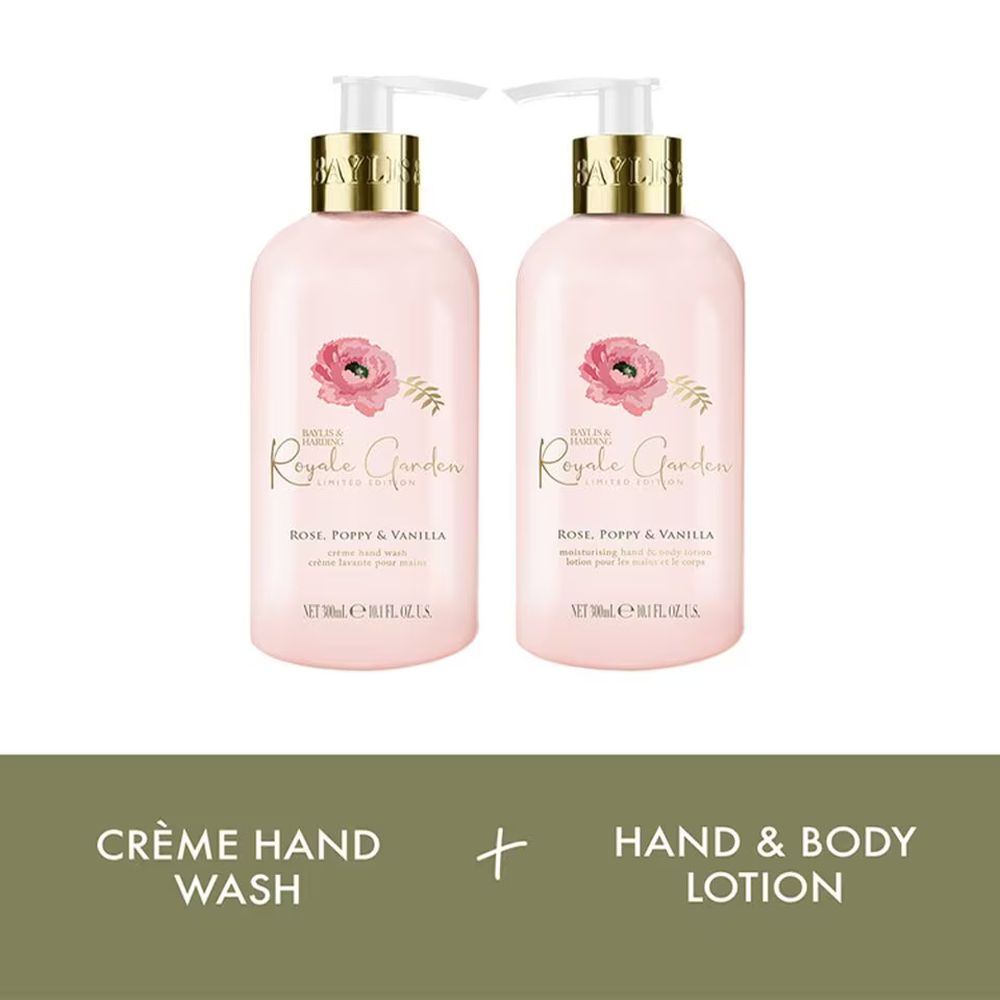 Baylis & Harding Royale Garden Rose Poppy & Vanilla Handcare Gift Set