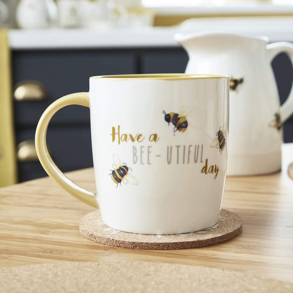 Cooksmart - Bumble Bees - China Barrel Mug - Bee-utiful