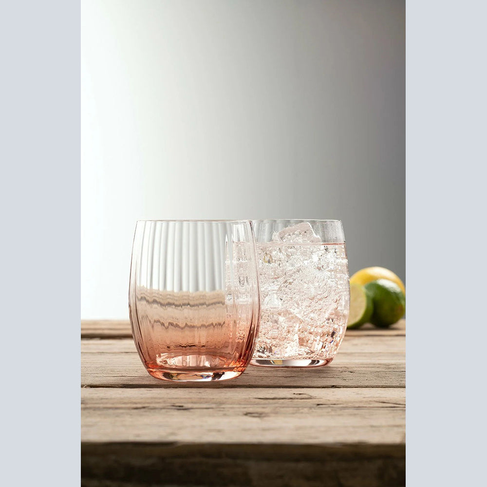 Galway Crystal - Erne Tumbler Glass Pair Blush