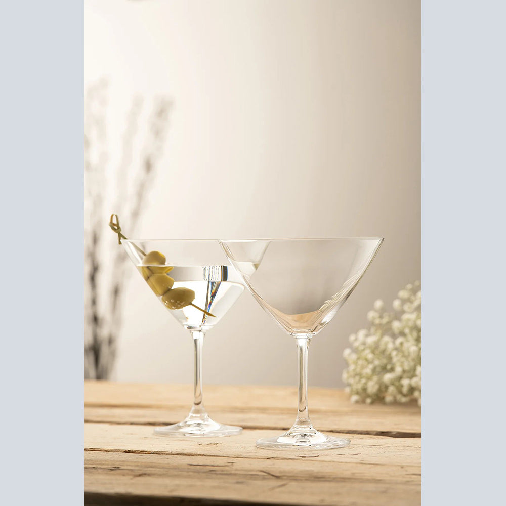 Galway Crystal - Elegance Martini-Cocktail Glass Pair