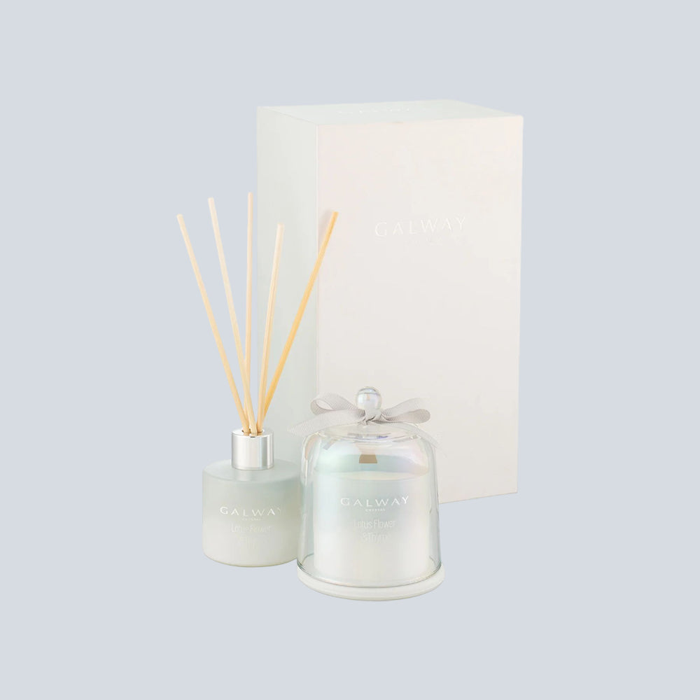 Galway Crystal - Lotus Flower & Thyme Scented Gift Set