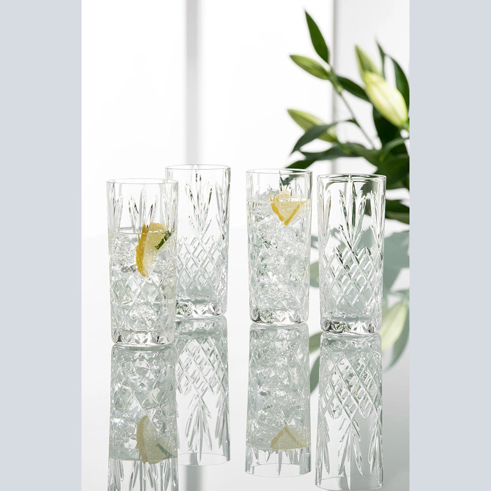 Galway Crystal - Renmore Hiball Glass Set of 4