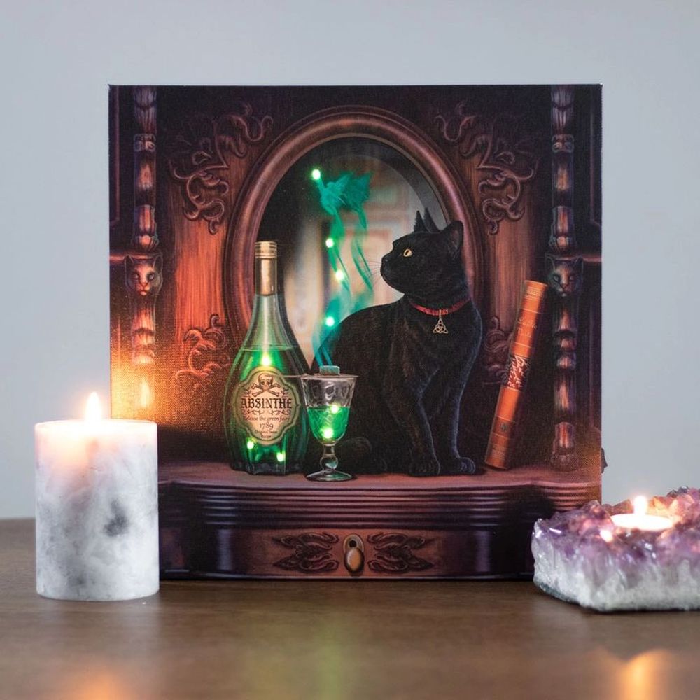 Lisa Parker - Absinthe Light Up Canvas Plaque