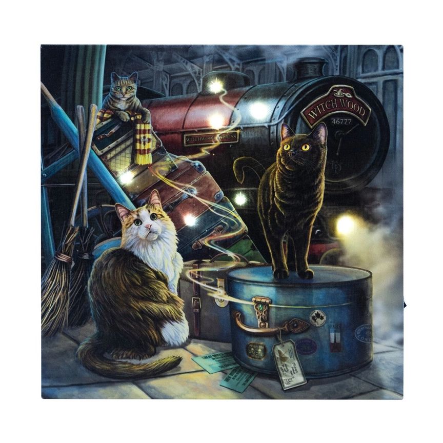 Lisa Parker - Witchwood Express Light Up Canvas Plaque