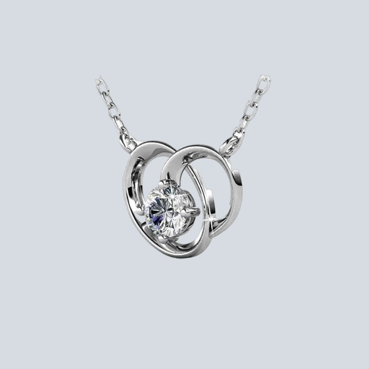 Women's Campbell & Rodgers Heart Necklace Pendant with Swarovski Crystals