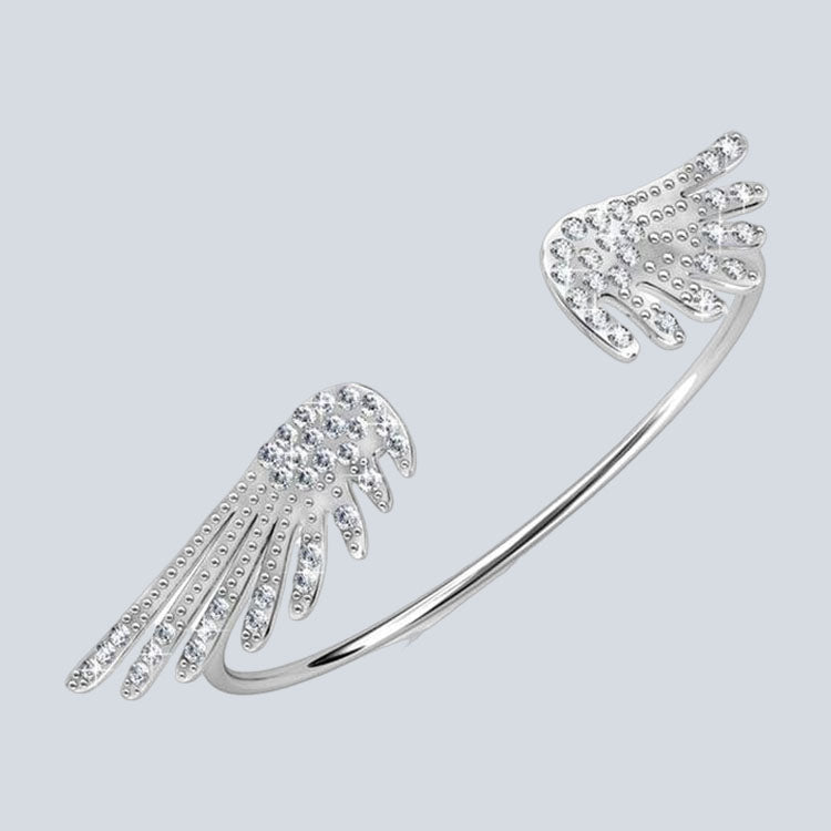 Women's Campbell & Rodgers Wings Bracelet with Swarovski Crystals