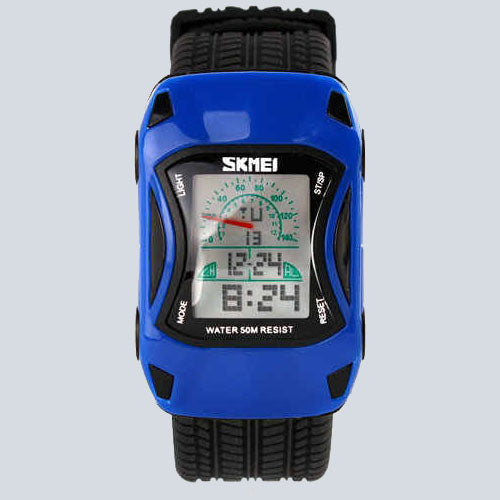 Kid's SKMEI 1690 Waterproof Car Shaped Alarm Watch