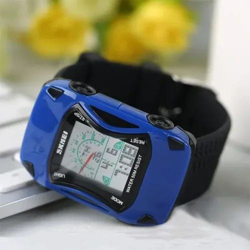 Kid's SKMEI 1690 Waterproof Car Shaped Alarm Watch