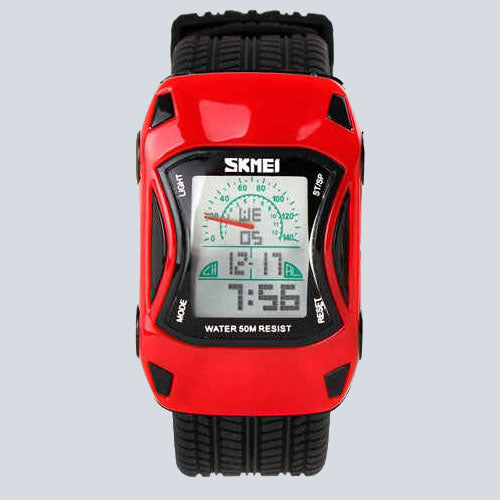 Kid's SKMEI 1690 Waterproof Car Shaped Alarm Watch