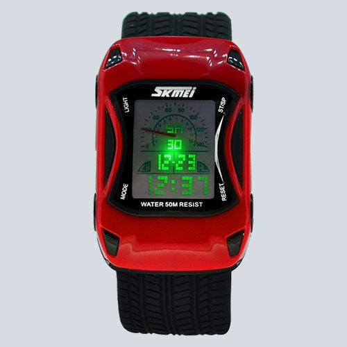 Kid's SKMEI 1690 Waterproof Car Shaped Alarm Watch