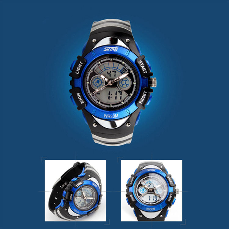 Kids SKMEI 8990 Dual Time Water Resistant Sports Watch