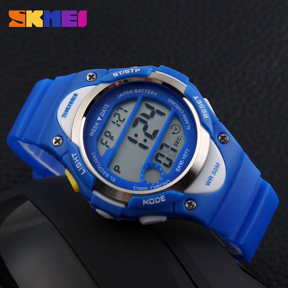 Kids SKMEI 7701 Water Resistant Alarm Digital Watch