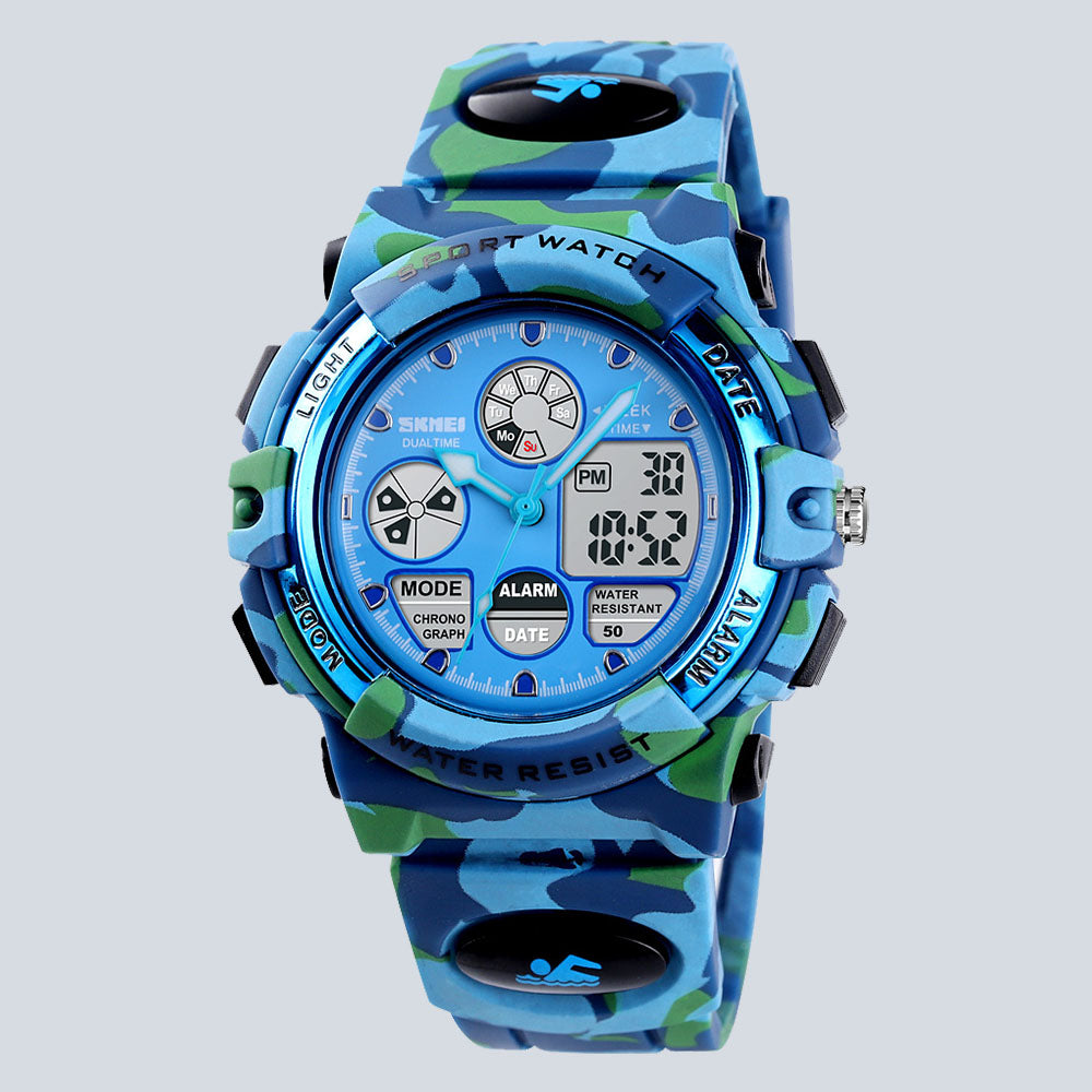 Kids SKMEI 3611 Fashion Digital Swimming Dual Display Sports Watch