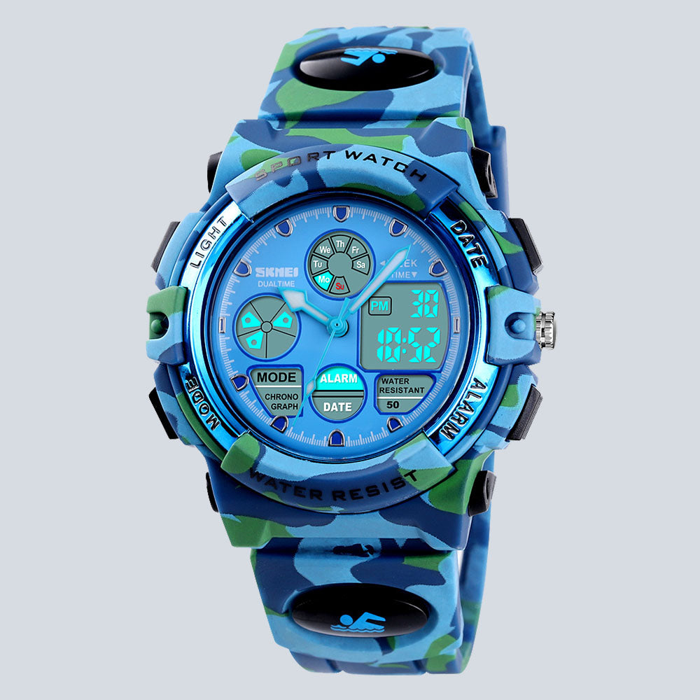 Kids SKMEI 3611 Fashion Digital Swimming Dual Display Sports Watch