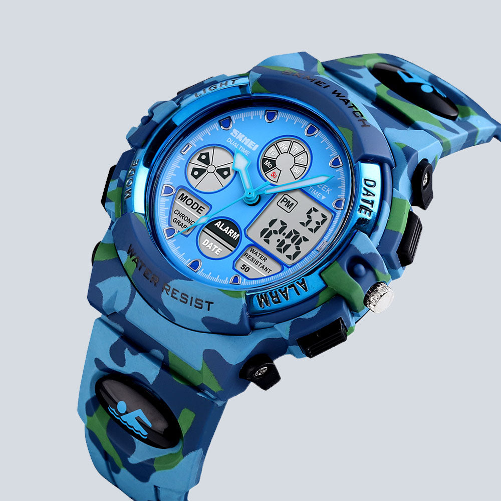 Kids SKMEI 3611 Fashion Digital Swimming Dual Display Sports Watch