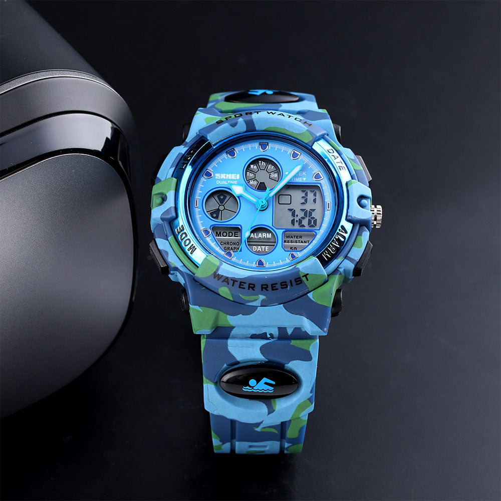 Kids SKMEI 3611 Fashion Digital Swimming Dual Display Sports Watch