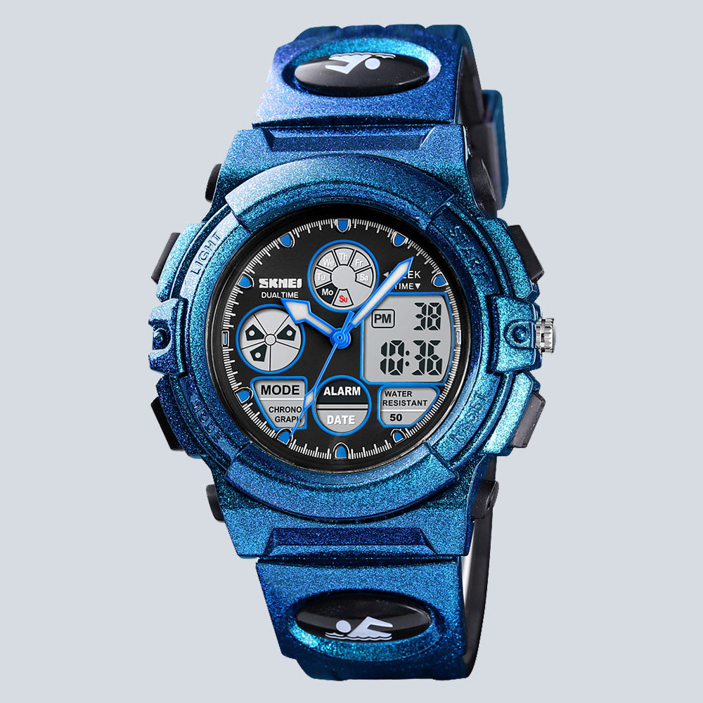 Kids SKMEI 3611 Fashion Digital Swimming Dual Display Sports Watch