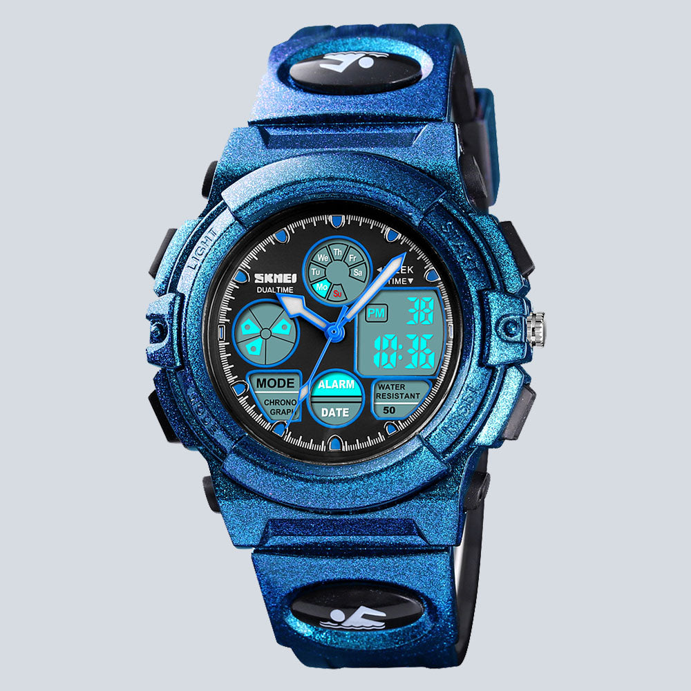 Kids SKMEI 3611 Fashion Digital Swimming Dual Display Sports Watch