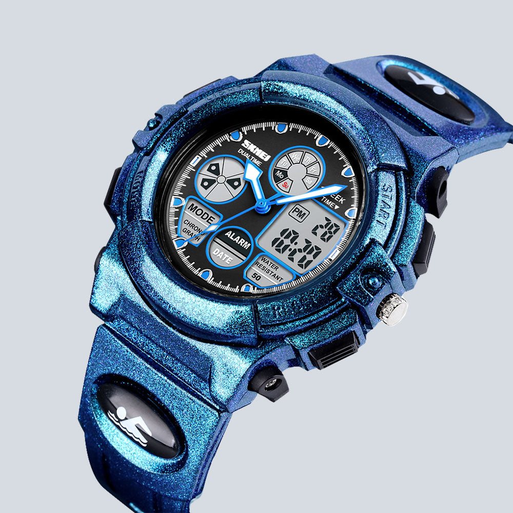 Kids SKMEI 3611 Fashion Digital Swimming Dual Display Sports Watch