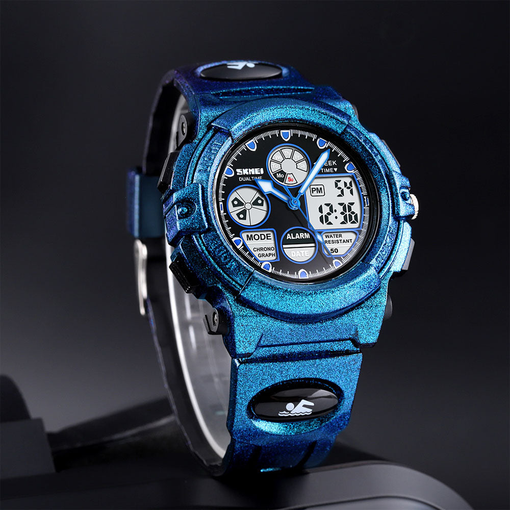 Kids SKMEI 3611 Fashion Digital Swimming Dual Display Sports Watch