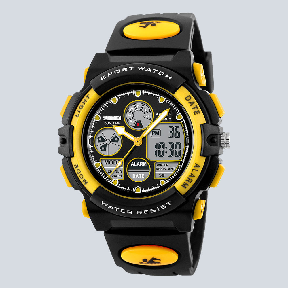 Kids SKMEI 3611 Fashion Digital Swimming Dual Display Sports Watch