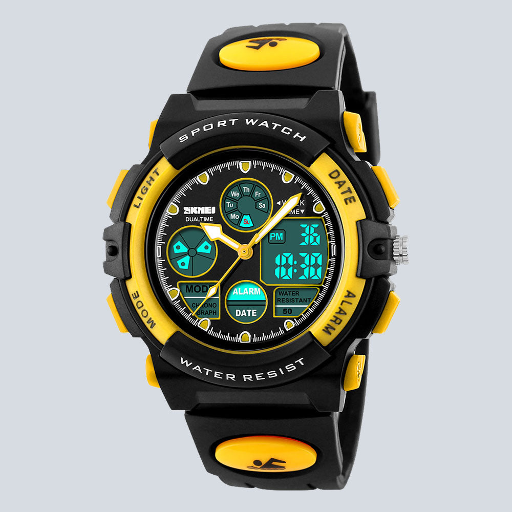 Kids SKMEI 3611 Fashion Digital Swimming Dual Display Sports Watch