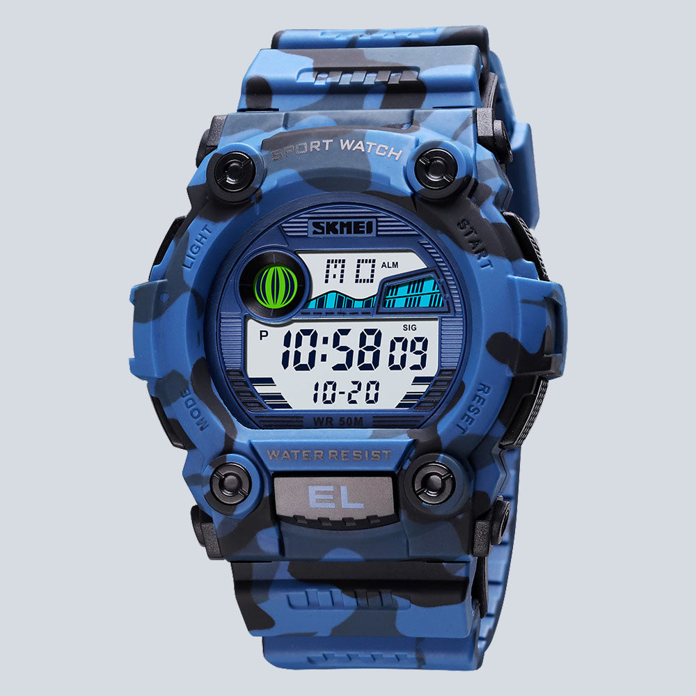 Kids SKMEI 5361 Original Camouflage Digital Wrist Watch