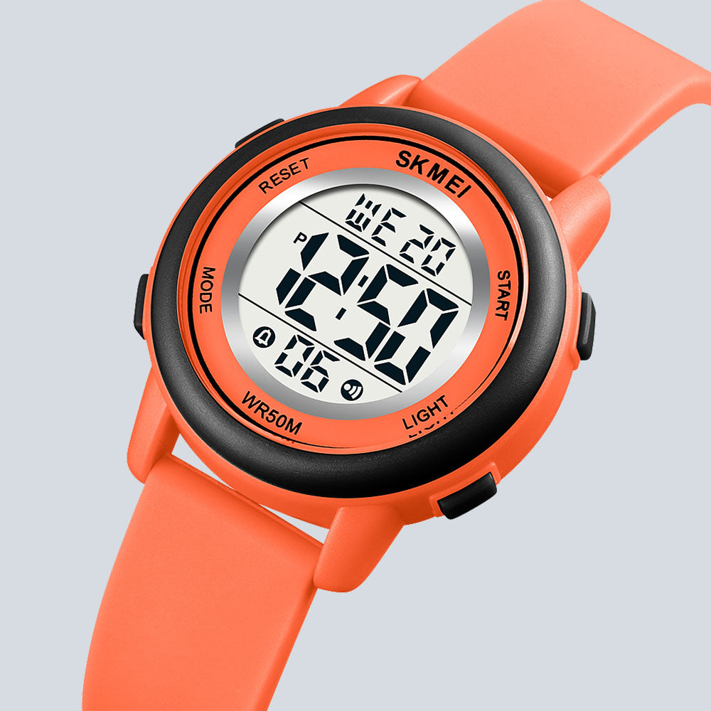 Kids SKMEI 1271 LED Digital Display Luminous Silicone Strap Watch