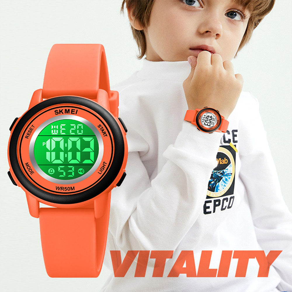 Kids SKMEI 1271 LED Digital Display Luminous Silicone Strap Watch