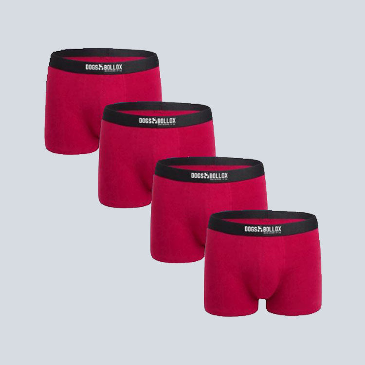 Men's Dogs Bollox 4-Pack Easy Stretch Jocks