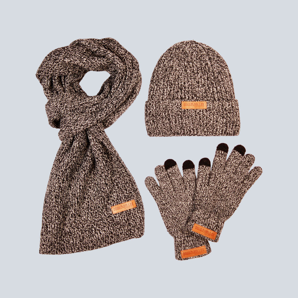 Men's Dogs Bollox Scarf/Beanie/Glove Set