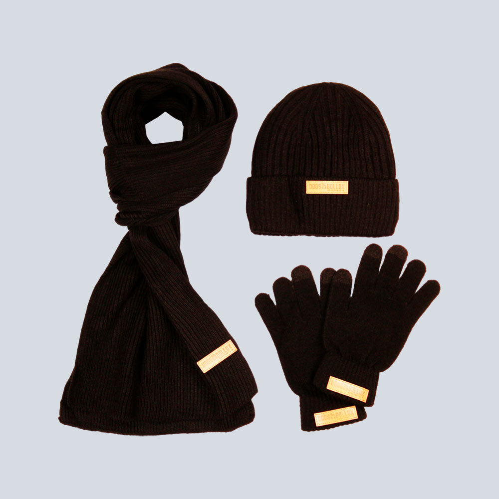 Men's Dogs Bollox Scarf/Beanie/Glove Set