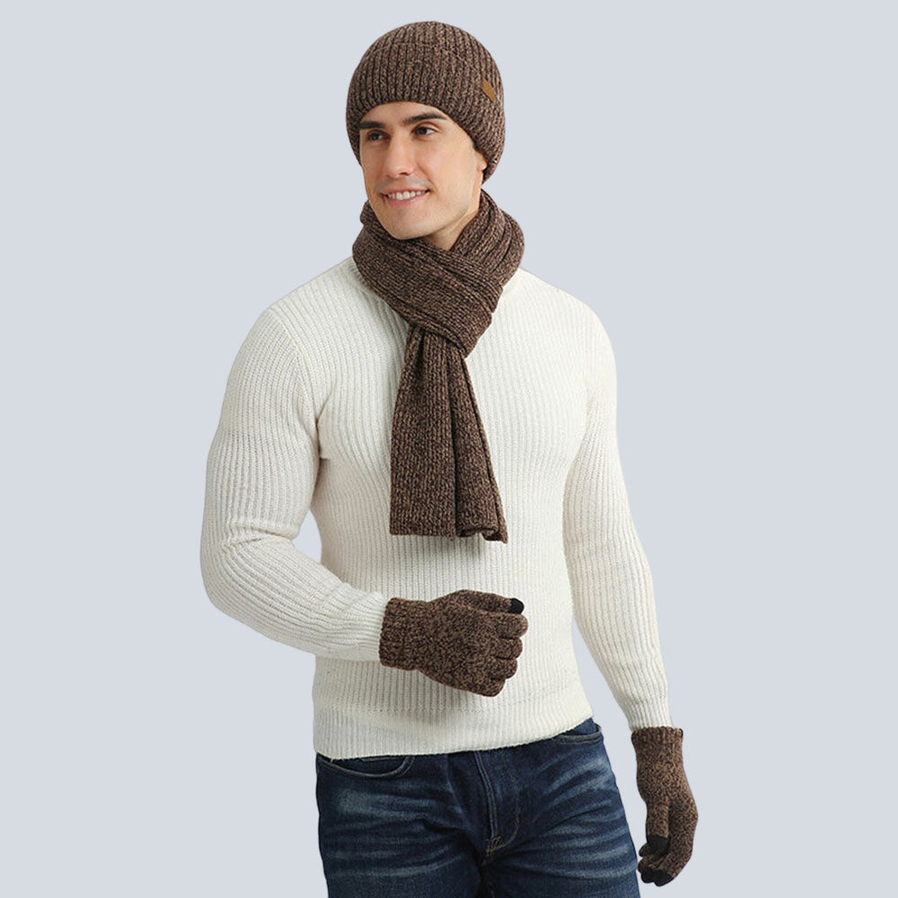 Men's Dogs Bollox Scarf/Beanie/Glove Set