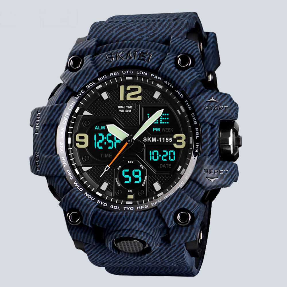 Men's SKMEI B5511 Outdoor Waterproof Dual Time Sports Watch