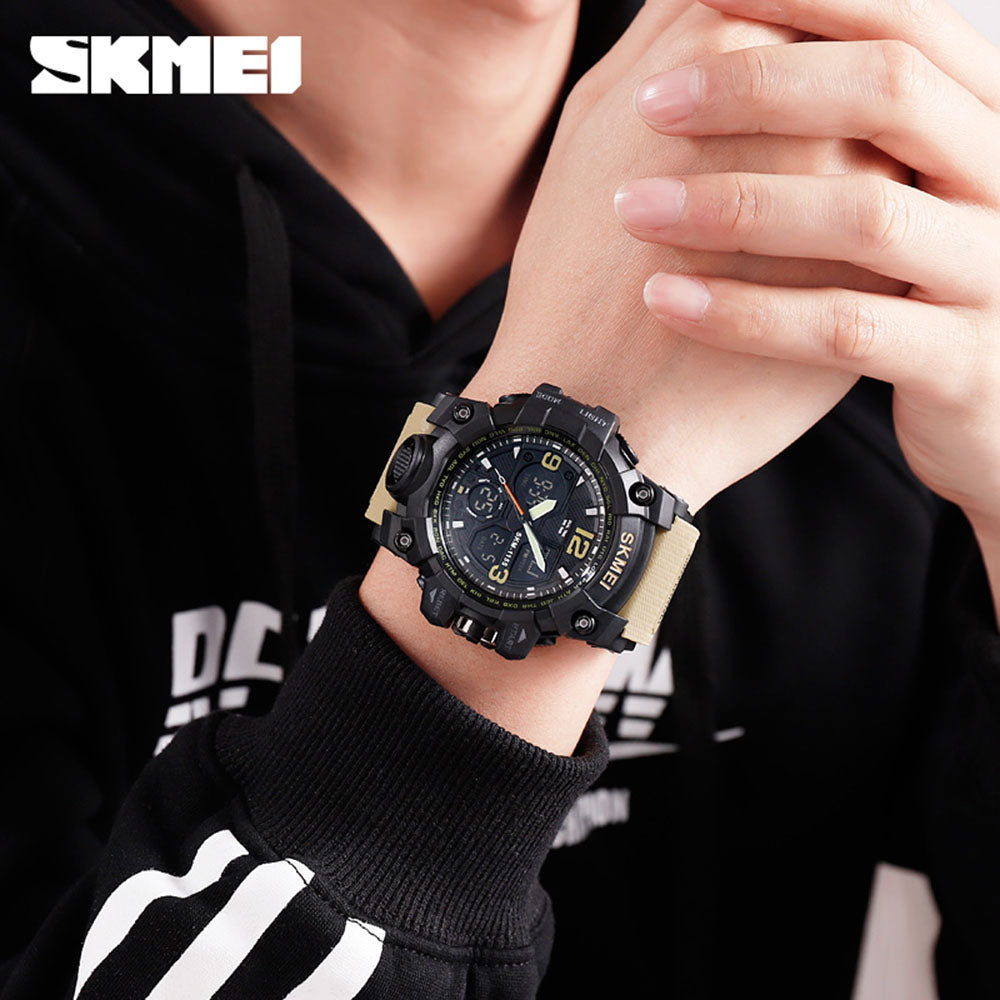 Men's SKMEI B5511 Outdoor Waterproof Dual Time Sports Watch