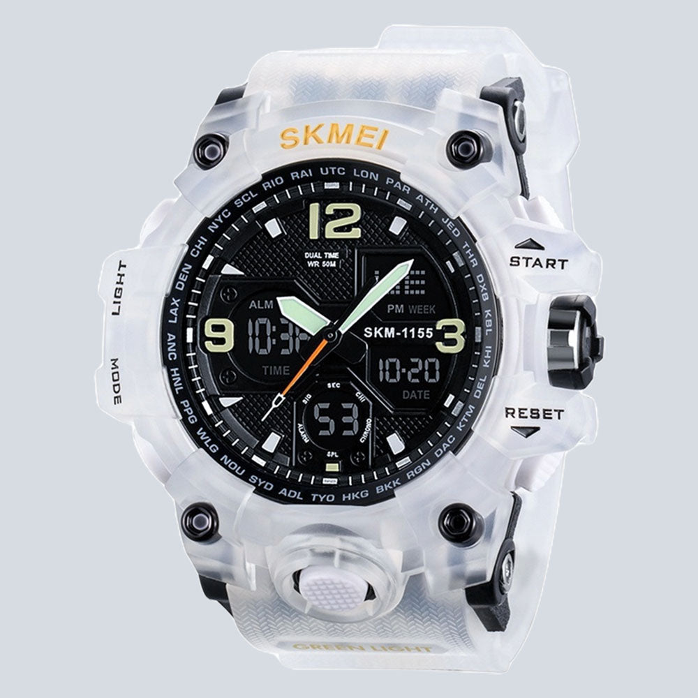 Men's SKMEI B5511 Outdoor Waterproof Dual Time Sports Watch