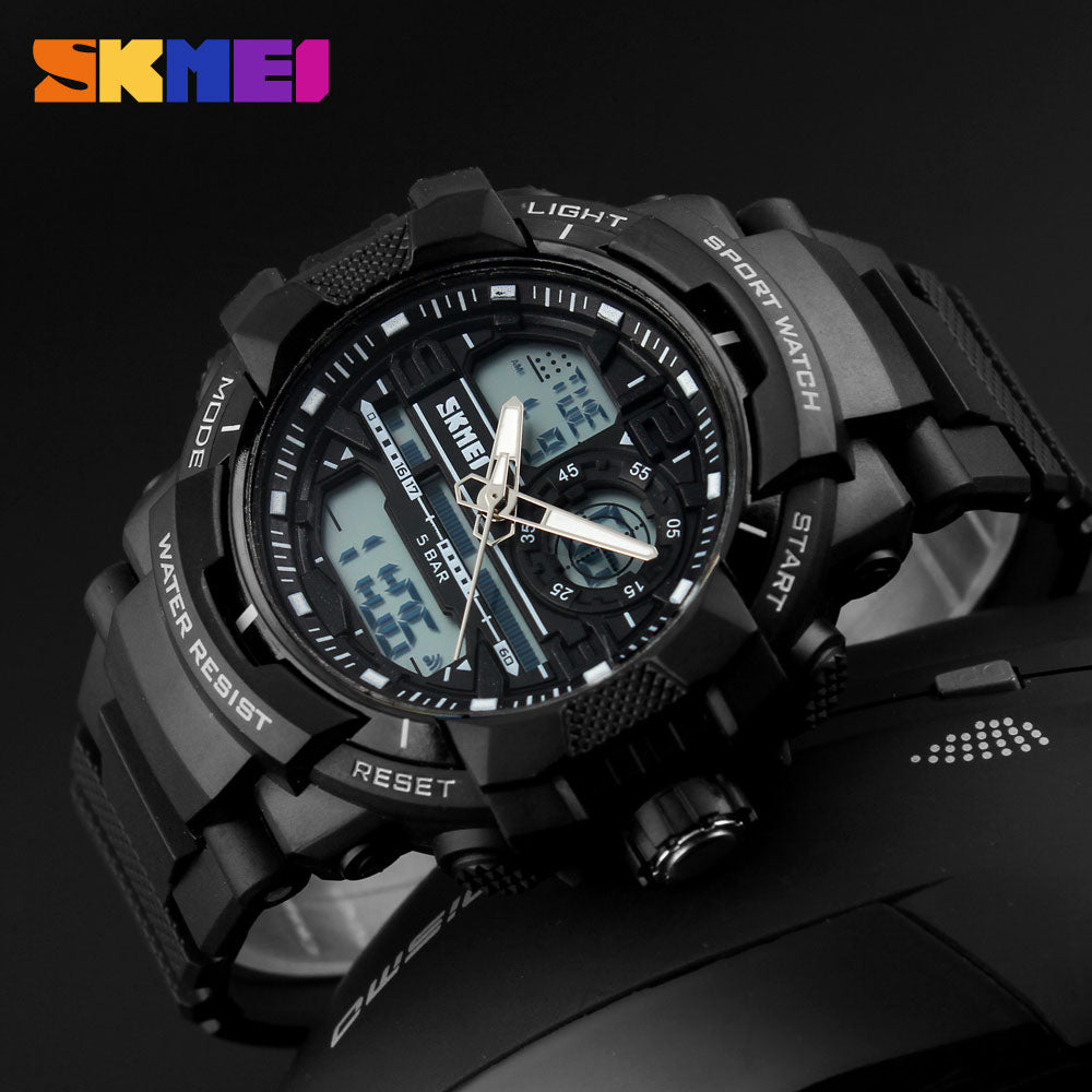 Men's SKMEI 6411 Dual Time Chrono Backlight Sports Watch