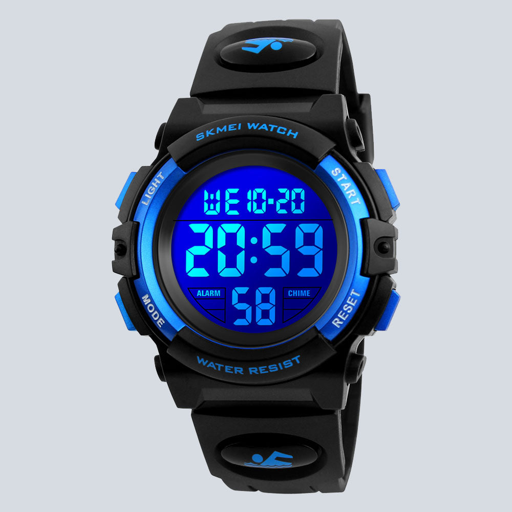 Men's SKMEI 6621 Waterproof Sports Digital Silicone Band Watch