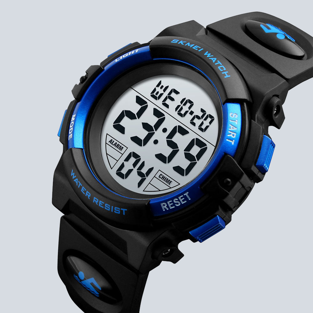 Men's SKMEI 6621 Waterproof Sports Digital Silicone Band Watch