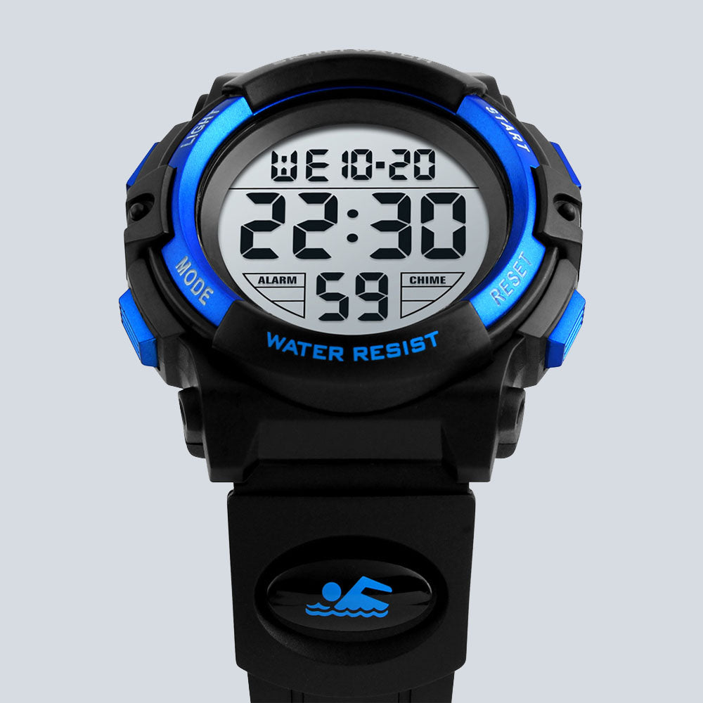 Men's SKMEI 6621 Waterproof Sports Digital Silicone Band Watch