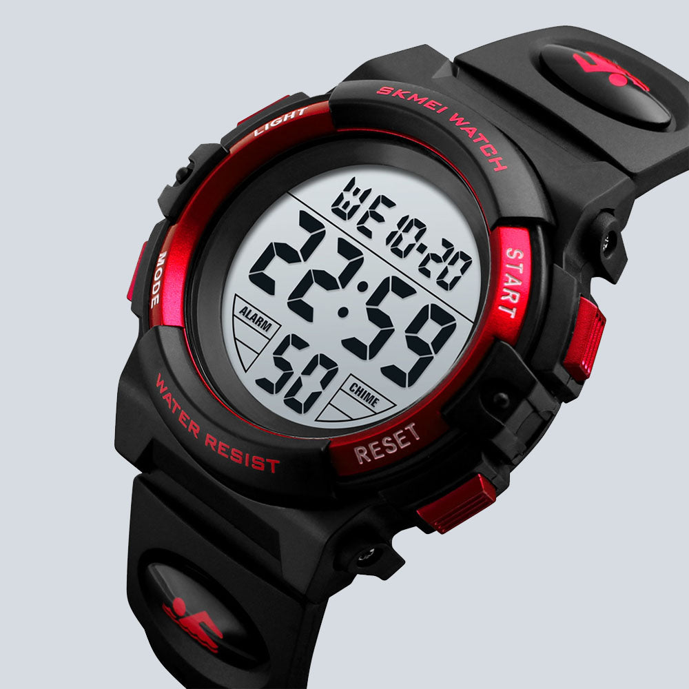 Men's SKMEI 6621 Waterproof Sports Digital Silicone Band Watch