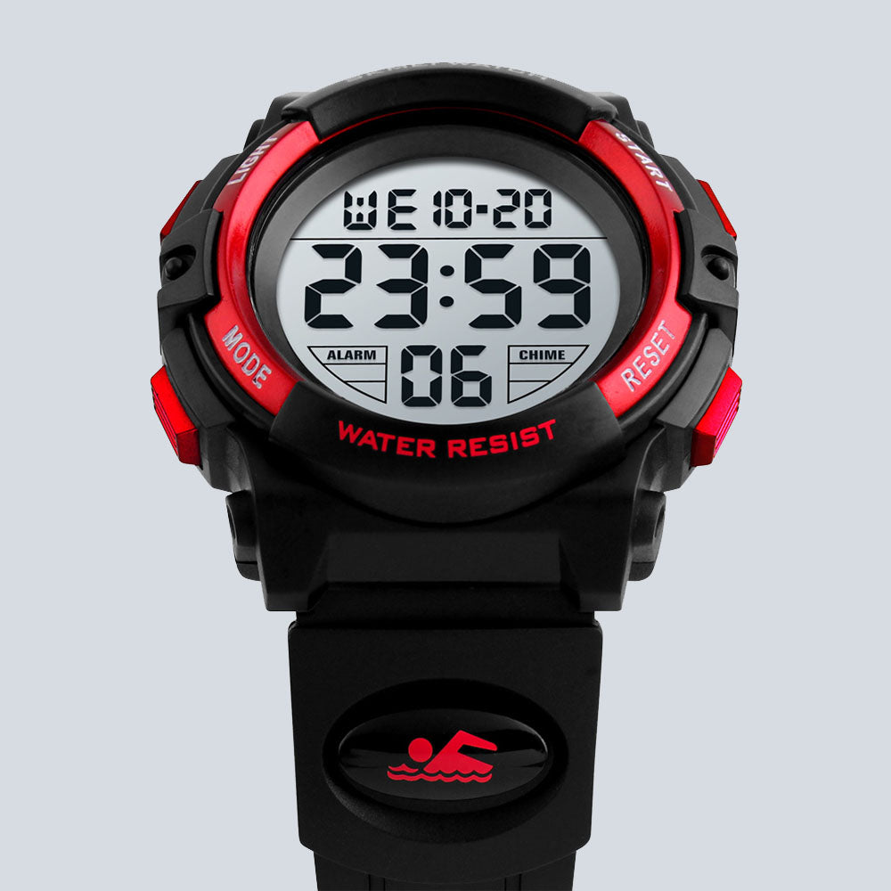 Men's SKMEI 6621 Waterproof Sports Digital Silicone Band Watch