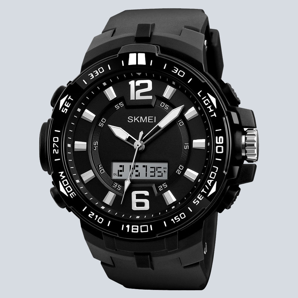 Men's SKMEI 3721 Dual Time Water Resistant Sports Watch