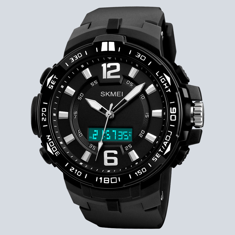 Men's SKMEI 3721 Dual Time Water Resistant Sports Watch